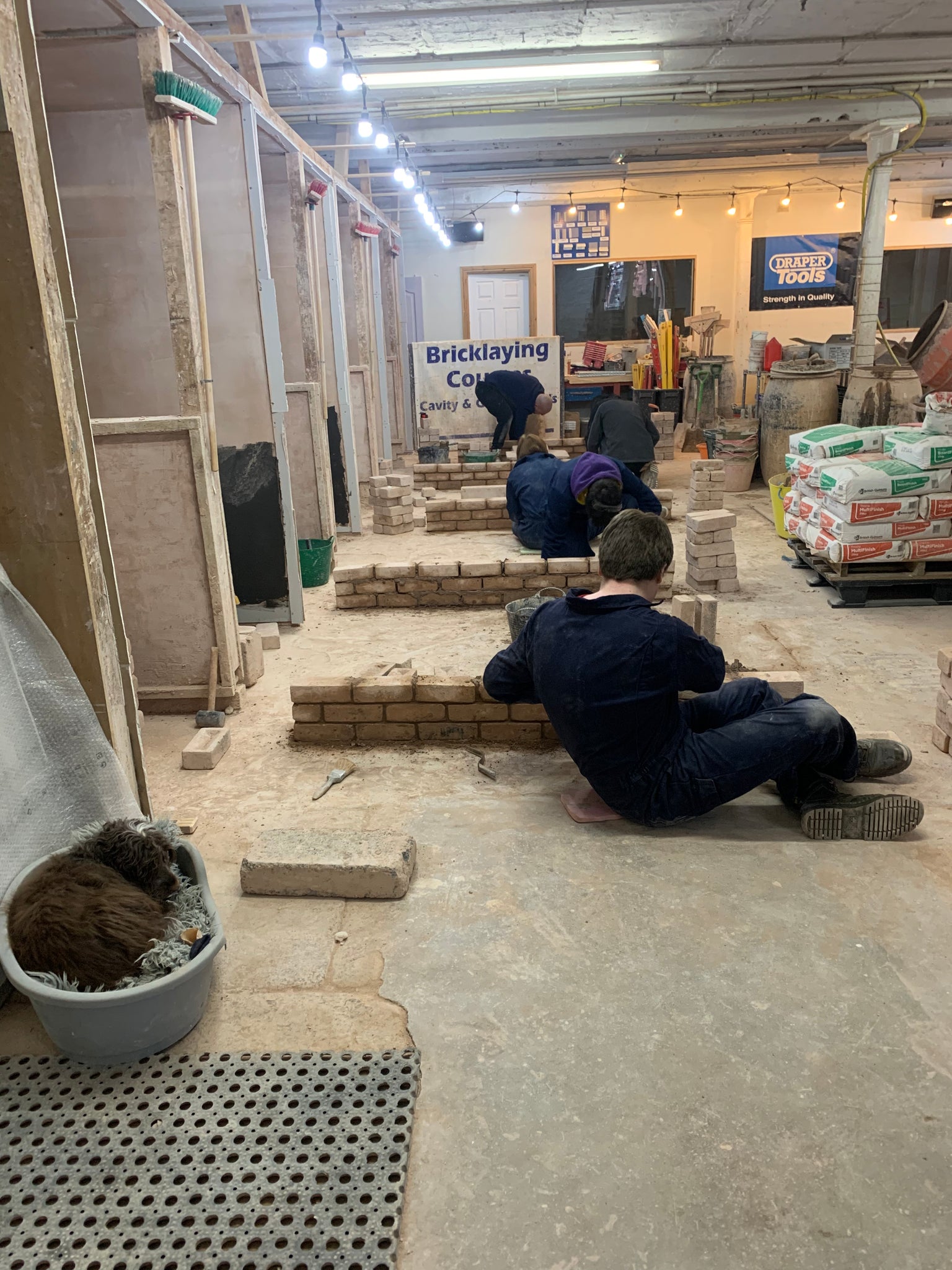 Family Bricklaying During Half Term