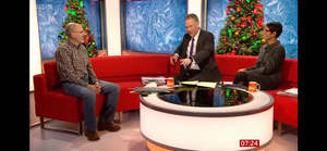 DIY Si on the BIG RED sofa on BBC Breakfast