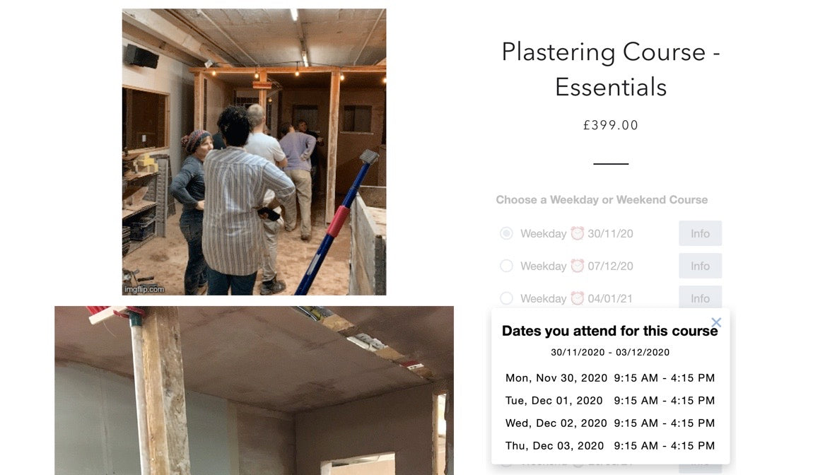 Last Minute Plastering Essentials Course Booking Offer