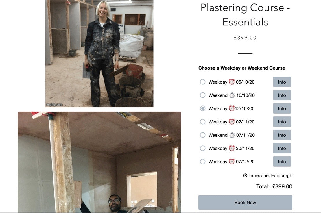 Rarer than 7 Finger Gloves - A Plastering Course Late Cancellation Date